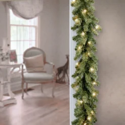 9' X 10” Pre-Lit Kincaid Spruce Artificial Christmas Garland - Clear Lights 8 9' X 10” Pre-Lit Kincaid Spruce Artificial Christmas Garland - Clear Lights -Noel Twinkle Shop dnat kcdr 9blo 1 3 75636.1667578399