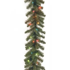 9' X 10” Pre-Lit Kincaid Spruce Artificial Christmas Garland - Multicolor Lights