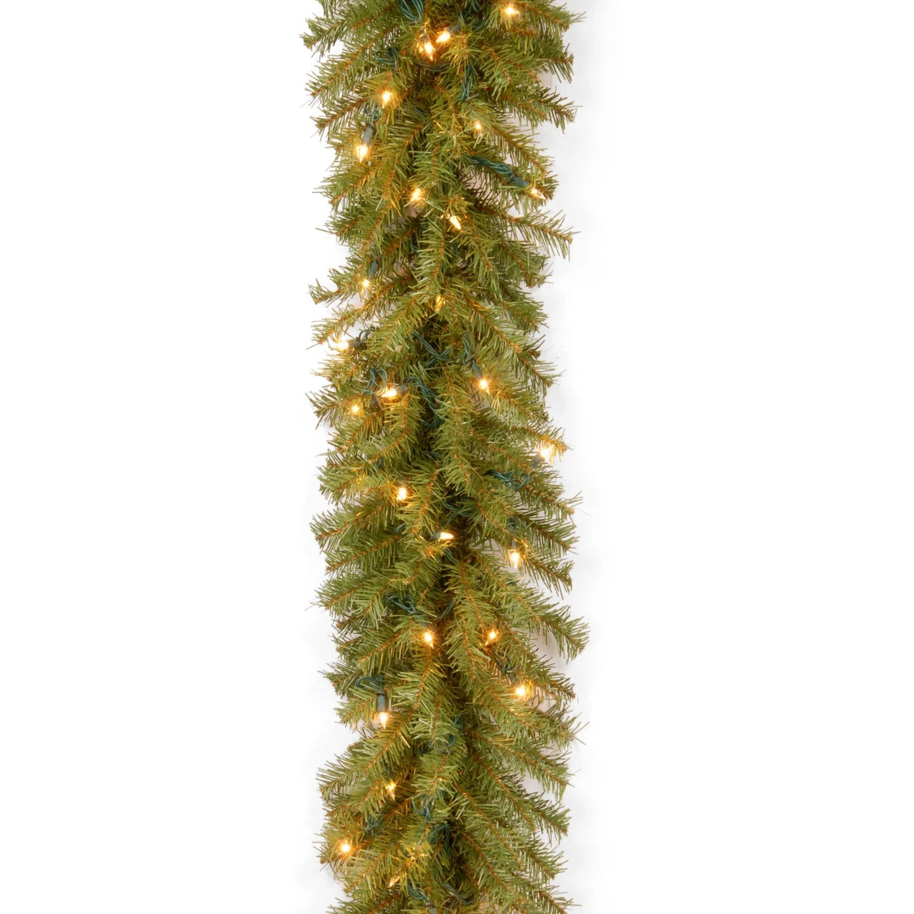 9' Pre-Lit Norwood Fir Artificial Christmas Garland - Clear Lights 3 9' Pre-Lit Norwood Fir Artificial Christmas Garland - Clear Lights