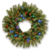 24" B/O Pre-Lit LED Norwood Fir Artificial Christmas Wreath – Multi-Color Lights -Noel Twinkle Shop dnat nf3 309 24w b 1 83016.1667536525