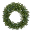 Pre-Lit Norwood Fir Artificial Christmas Wreath, 36-Inch, Cool White LED Lights -Noel Twinkle Shop dnat nf3 322l 36wm 1 24368.1667549439