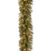 9' X 10" Pre-Lit Norwood Fir Artificial Christmas Garland - Clear Lights
