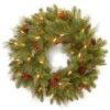 Pre-Lit Noelle Artificial Christmas Wreath - 24-Inch, Soft White LED Battery Operated Lights 1 Pre-Lit Noelle Artificial Christmas Wreath - 24-Inch, Soft White LED Battery Operated Lights -Noel Twinkle Shop dnat nl13 300l 24wb1 1 02580.1667616313