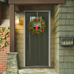 Bristle Berry Artificial Christmas Wreath – 24-Inch, Single Candle, Unlit 7 Bristle Berry Artificial Christmas Wreath – 24-Inch, Single Candle, Unlit -Noel Twinkle Shop dnat pebb3 300n24wbr 3 28473.1667639670