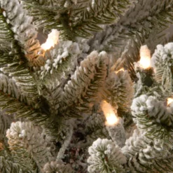 2.5' Pre-Lit Medium Snowy Cambridge Artificial Christmas Tree - Warm White LED Lights -Noel Twinkle Shop dnat pecaf1 306 25b1 2 25788.1667575689