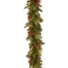 9' X 12" Pre-Lit Cedar Leaves And Berries Artificial Christmas Garland - Clear Lights -Noel Twinkle Shop dnat pecc3 300 9b 1 1 03904.1667575666