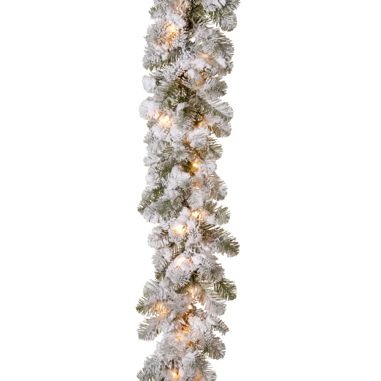 9' X 12" Pre-Lit Snowy Camden Artificial Christmas Garland - Clear Lights 3 9' X 12" Pre-Lit Snowy Camden Artificial Christmas Garland - Clear Lights
