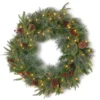 Pre-Lit Colonial Artificial Christmas Wreath - 30-Inch, Clear Lights