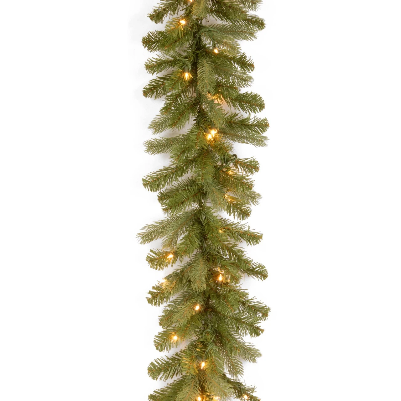 9' X 12" Pre-Lit Downswept Douglas Artificial Christmas Garland - Warm White LED Lights 3 9' X 12" Pre-Lit Downswept Douglas Artificial Christmas Garland - Warm White LED Lights