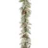 9' X 10" Pre-Lit Frosted Mountain Spruce Artificial Christmas Garland - Clear Lights -Noel Twinkle Shop dnat pefm3 300 9a 1 48392.1667574284