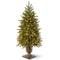 4' Pre-lit Potted Jersey Fraser Fir Artificial Christmas Tree β Clear Lights