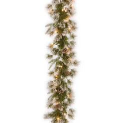 9' X 10" Pre-Lit Liberty Pine Artificial Christmas Garland - Clear Lights