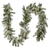 9' X 12" Pre-Lit Battery Operated Snowy Sheffield Spruce Artificial Christmas Garland - Multi-Color LED Lights -Noel Twinkle Shop dnat pesl3 315dk 9b 1 00139.1667574297