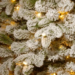 7.5’ Pre-Lit Snowy Everest Fir Artificial Christmas Tree - Clear Lights 7 7.5’ Pre-Lit Snowy Everest Fir Artificial Christmas Tree - Clear Lights -Noel Twinkle Shop dnat pev3 311 75 3 50452.1667580446