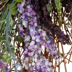 Mixed Leaf Spring Artificial Wreath - 22-Inch, Unlit -Noel Twinkle Shop dnat rac w030012a 2 79018.1667519982