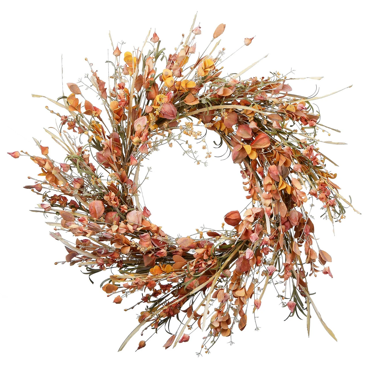 Wild Flowers Artificial Thanksgiving Wreath - 22-Inch, Unlit 3 Wild Flowers Artificial Thanksgiving Wreath - 22-Inch, Unlit