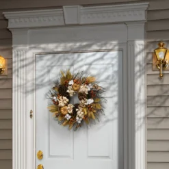 Pinenut Artificial Thanksgiving Wreath - 22-Inch, Unlit -Noel Twinkle Shop dnat rahv y18809w 1 3 67351.1667577089