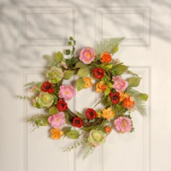 22" Spring Flower Wreath 10 22" Spring Flower Wreath -Noel Twinkle Shop dnat ras 150326 1 4 63894.1667580340