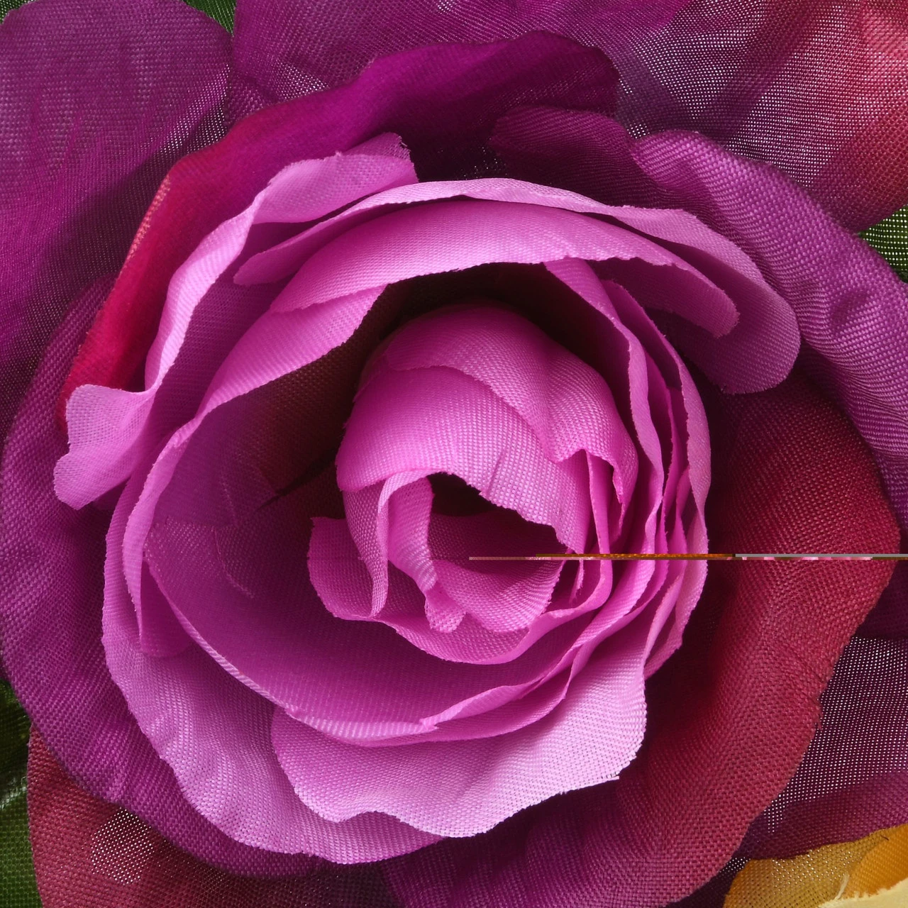 Purple And Yellow Flower Decorated Artificial Wreath - 18-Inch, Unlit 4 Purple And Yellow Flower Decorated Artificial Wreath - 18-Inch, Unlit - Image 2