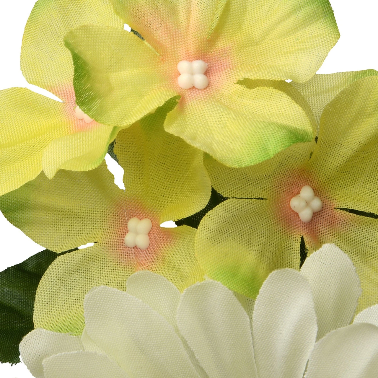 Purple And Yellow Flower Decorated Artificial Wreath - 18-Inch, Unlit 5 Purple And Yellow Flower Decorated Artificial Wreath - 18-Inch, Unlit - Image 3