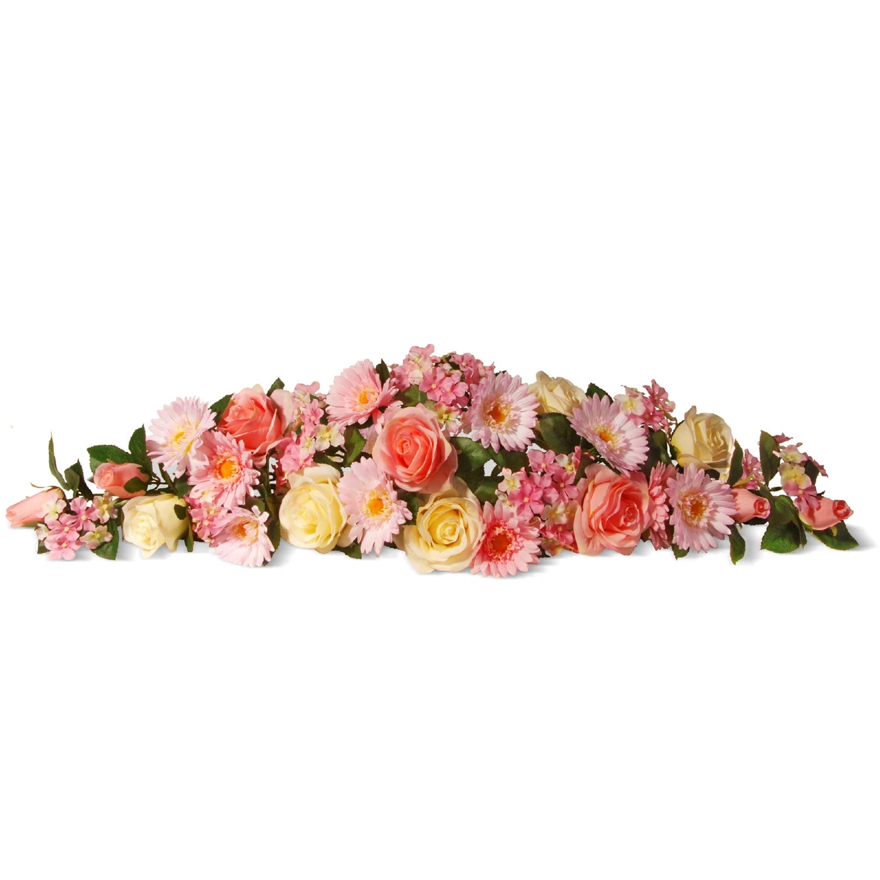 33" Pink Spring Flowers Artificial Swag 3 33" Pink Spring Flowers Artificial Swag