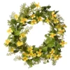 Yellow And Green Cosmos Flowers Artificial Wreath - 22-Inch, Unlit -Noel Twinkle Shop dnat ras cdf5739w 1 1 40070.1667564786