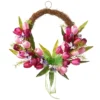 Pink And Green Tulip Twig Artificial Floral Wreath - 20-Inch, Unlit 1 Pink And Green Tulip Twig Artificial Floral Wreath - 20-Inch, Unlit -Noel Twinkle Shop dnat ras s16304w 1 20772.1667517632