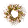 Pink Dogwood Artificial Flower Wreath - 22-Inch -Noel Twinkle Shop dnat ras sam6309 1 10653.1667530500