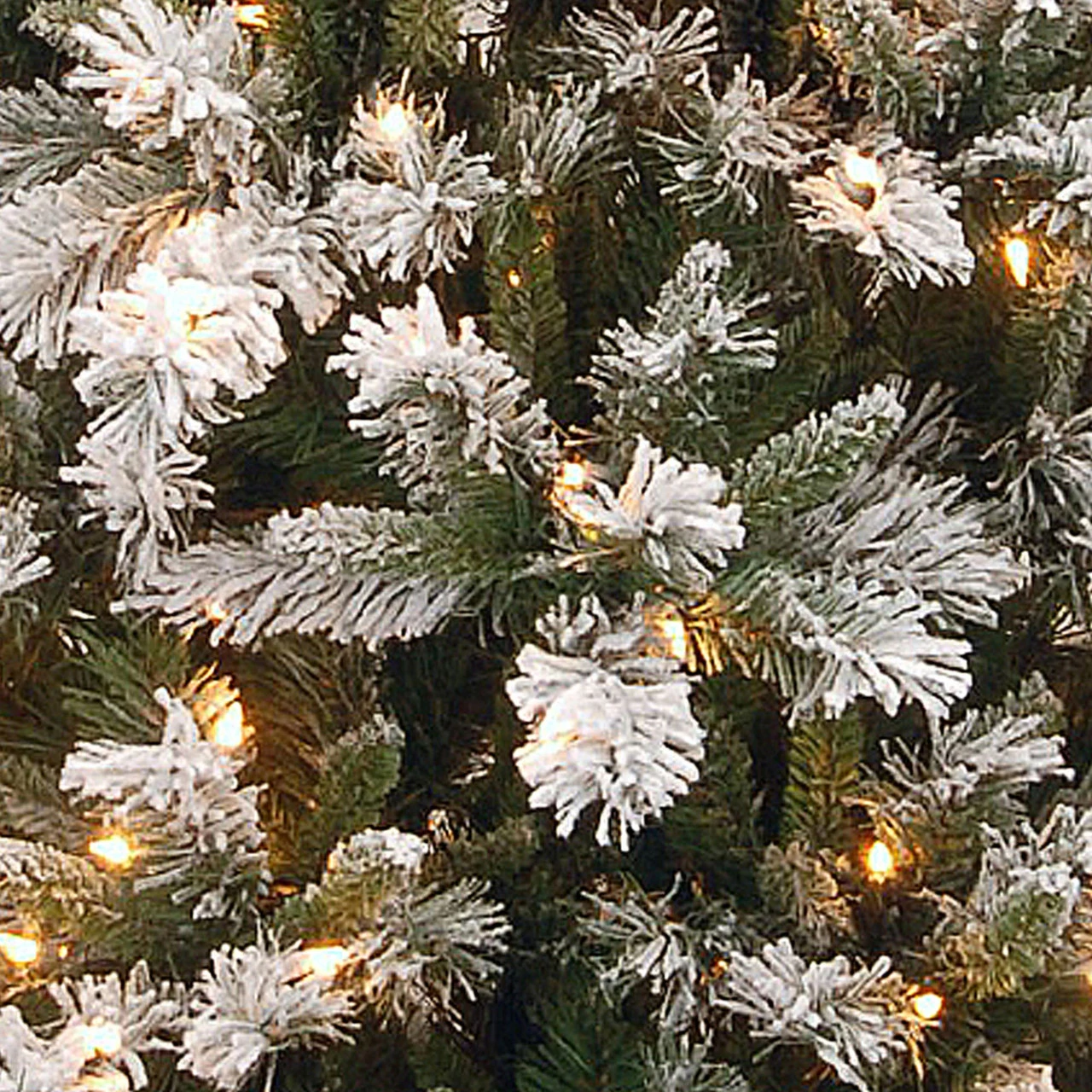 7.5’ Pre-Lit Snowy Mountain Pine Slim Pine Artificial Christmas Tree With Clear Lights 5 7.5’ Pre-Lit Snowy Mountain Pine Slim Pine Artificial Christmas Tree With Clear Lights - Image 3