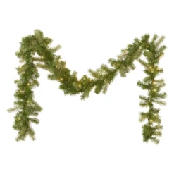 9' X 10" Pre-Lit Mixed Spruce Artificial Christmas Garland - Warm White LED Lights -Noel Twinkle Shop dnhhf 307390 4 61143.1667487238