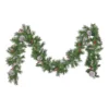 9' Mixed Spruce Pre-Lit Clear LED Artificial Christmas Garland With Frosted Branches And Red Berries 1 9' Mixed Spruce Pre-Lit Clear LED Artificial Christmas Garland With Frosted Branches And Red Berries -Noel Twinkle Shop dnhhf 307392 01 57150.1667487253