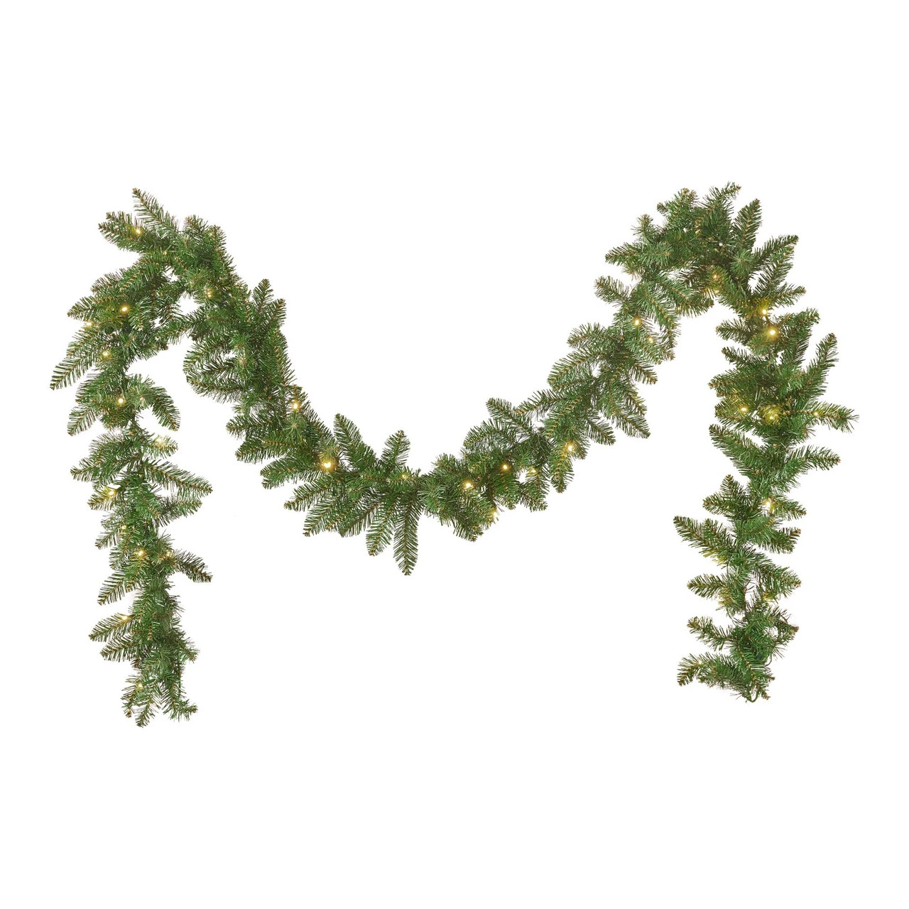 9' X 10" Pre-Lit Norway Spruce Artificial Christmas Garland - Warm White LED Lights 3 9' X 10" Pre-Lit Norway Spruce Artificial Christmas Garland - Warm White LED Lights