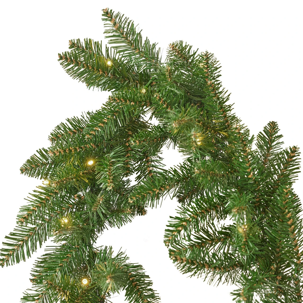 9' X 10" Pre-Lit Norway Spruce Artificial Christmas Garland - Warm White LED Lights 6 9' X 10" Pre-Lit Norway Spruce Artificial Christmas Garland - Warm White LED Lights - Image 4