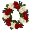 Blueberries And Geranium Artificial Wreath, 21-Inch, Unlit 1 Blueberries And Geranium Artificial Wreath, 21-Inch, Unlit -Noel Twinkle Shop dnnl204324 1 68007.1681814496
