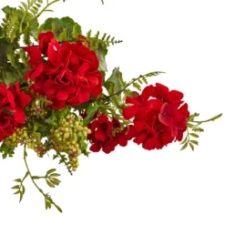 2.5' Geranium And Berry Artificial Christmas Swag, Unlit -Noel Twinkle Shop dnnl204574 3 31533.1681814471