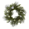 Sparkling Pine With Decorative Ornaments Artificial Christmas Wreath, 26-Inch, Unlit -Noel Twinkle Shop dnnl204619 1 77563.1681814338