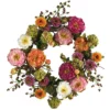 Pink Peony Spring Floral Wreath, 24-Inch 2 Pink Peony Spring Floral Wreath, 24-Inch -Noel Twinkle Shop dnnl204664 1 14312.1681814315