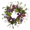 Veranda Garden Artificial Wreath, 20-Inch, Unlit