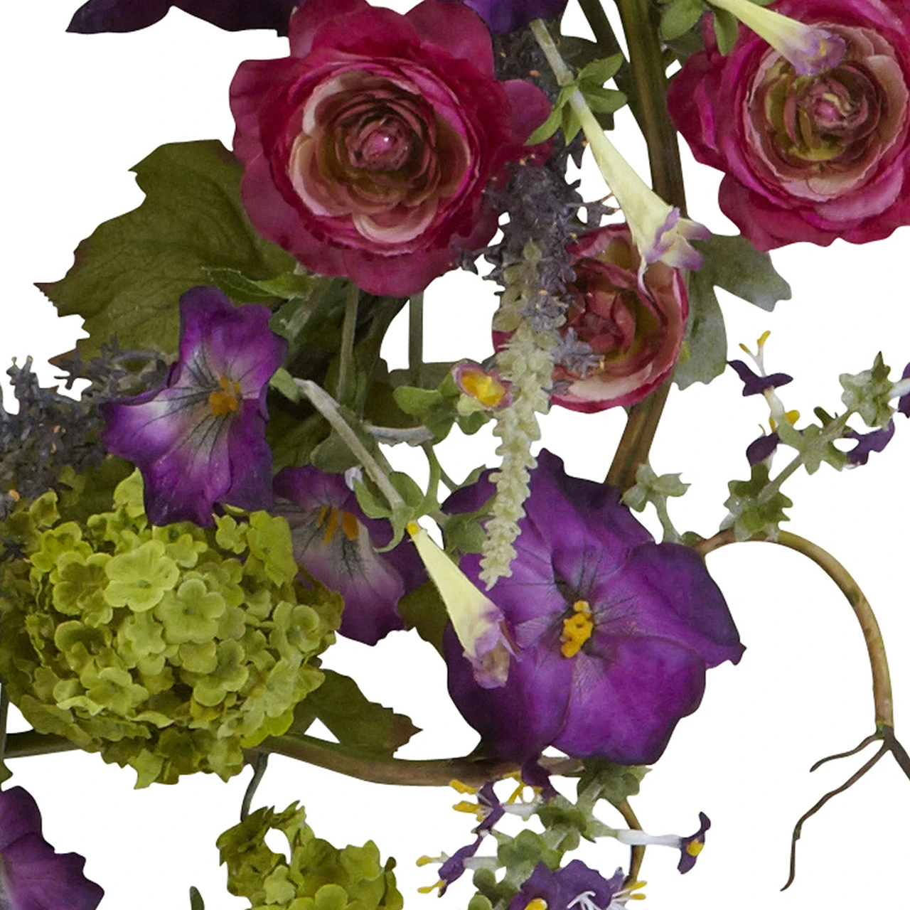 Veranda Garden Artificial Wreath, 20-Inch, Unlit 5 Veranda Garden Artificial Wreath, 20-Inch, Unlit - Image 3