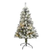 4' Pre-Lit Flocked Fir Artificial Christmas Tree, Warm Clear LED Lights -Noel Twinkle Shop dnnl20t1738 1 84845.1667531326