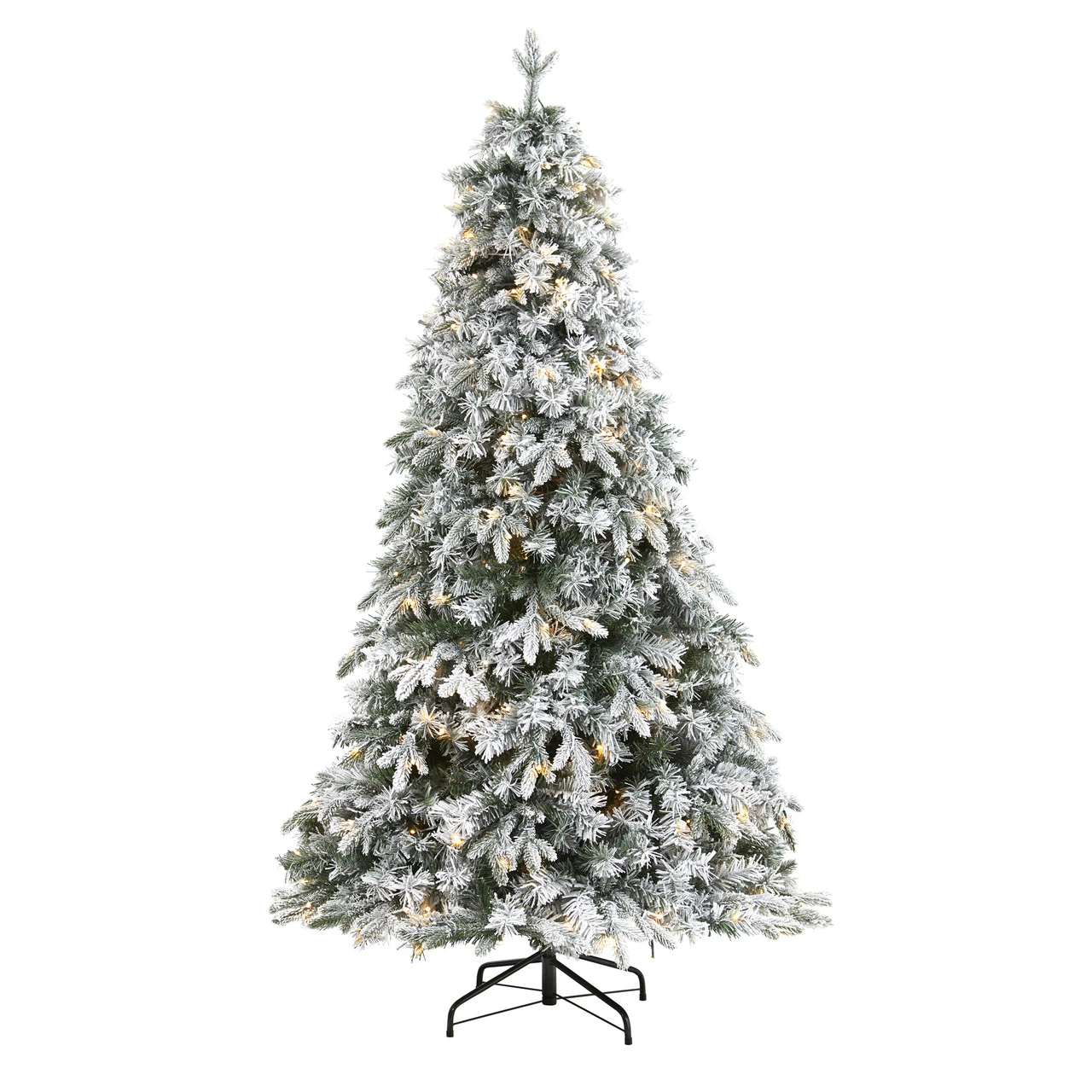 5' Pre-Lit Flocked Vermont Pine Artificial Christmas Tree, Warm Clear LED Lights 3 5' Pre-Lit Flocked Vermont Pine Artificial Christmas Tree, Warm Clear LED Lights