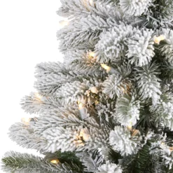 5’ Pre-Lit Flocked South Carolina Artificial Christmas Tree, Clear LED Lights -Noel Twinkle Shop dnnl20t1875 6 98403.1681393421