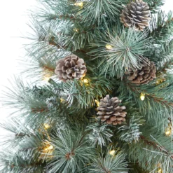 3.5’ Pre-Lit Potted Columbia Pine Artificial Christmas Tree, Clear Lights -Noel Twinkle Shop dnnl20t2275 4 13274.1681023937