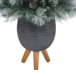 3.5’ Pre-Lit Potted Columbia Pine Artificial Christmas Tree, Clear Lights -Noel Twinkle Shop dnnl20t2275 6 39464.1681023938