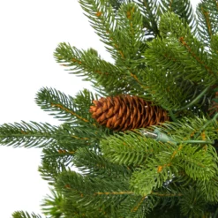 3.5’ Pre-Lit Potted Yukon Mountain Fir Artificial Christmas Tree, Clear Lights -Noel Twinkle Shop dnnl20t2290 6 74942.1681393466