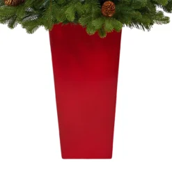 3.5’ Pre-Lit Potted Yukon Mountain Fir Artificial Christmas Tree, Clear Lights -Noel Twinkle Shop dnnl20t2290 7 63373.1681393466