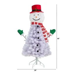 4’ Snowman Artificial Christmas Tree, Unlit 9 4’ Snowman Artificial Christmas Tree, Unlit -Noel Twinkle Shop dnnl20t3039 4 07197.1681393346
