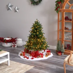 5’ Pre-Lit Flocked North Carolina Fir Artificial Christmas Tree, Warm White Lights 12 5’ Pre-Lit Flocked North Carolina Fir Artificial Christmas Tree, Warm White Lights -Noel Twinkle Shop dnnl20t3337 3 60458.1680557238