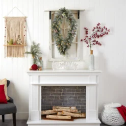 Pre-Lit Diamond Flocked Artificial Christmas Wreath, 36-Inch, Warm White LED Lights 12 Pre-Lit Diamond Flocked Artificial Christmas Wreath, 36-Inch, Warm White LED Lights -Noel Twinkle Shop dnnl20w1293 3 11344.1681393886