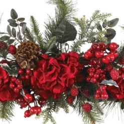 2.5' Hydrangea And Berries Artificial Christmas Swag, Unlit -Noel Twinkle Shop dnnl4679 3 93347.1681814401